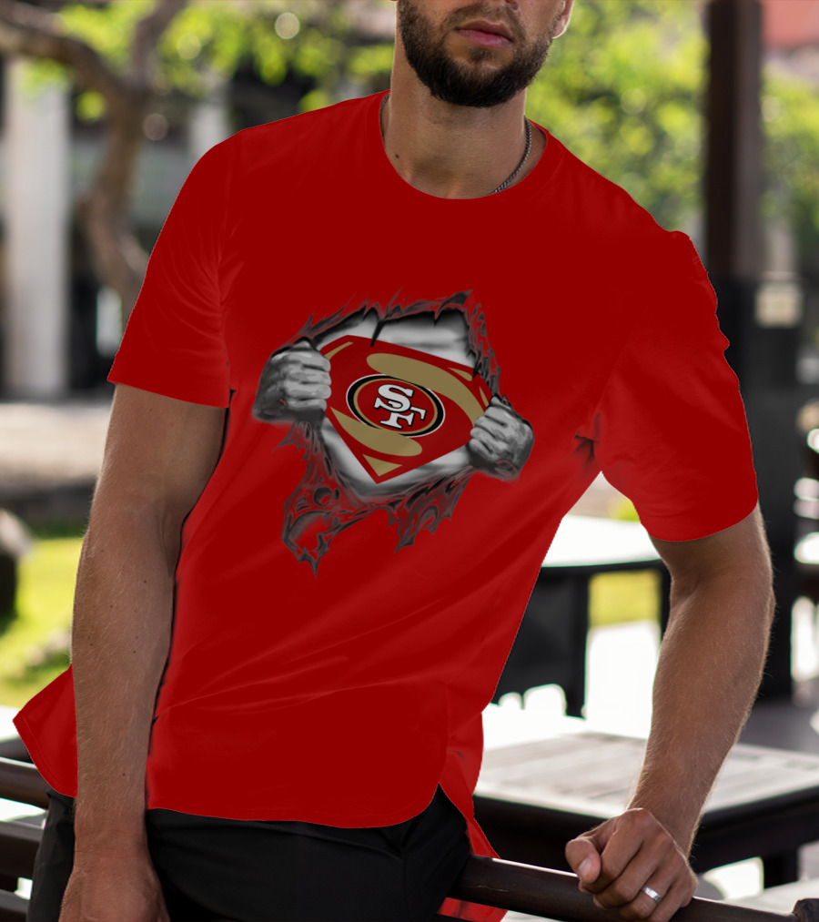49ers SF Logo Superman T-Shirt