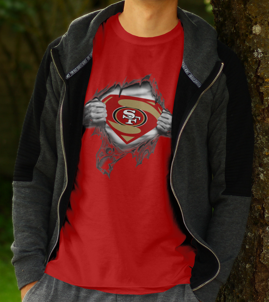 49ers SF Logo Superman T-Shirt