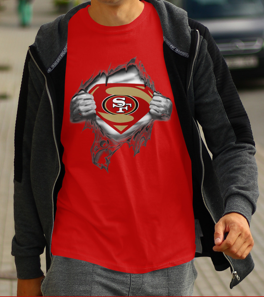 49ers SF Logo Superman T-Shirt