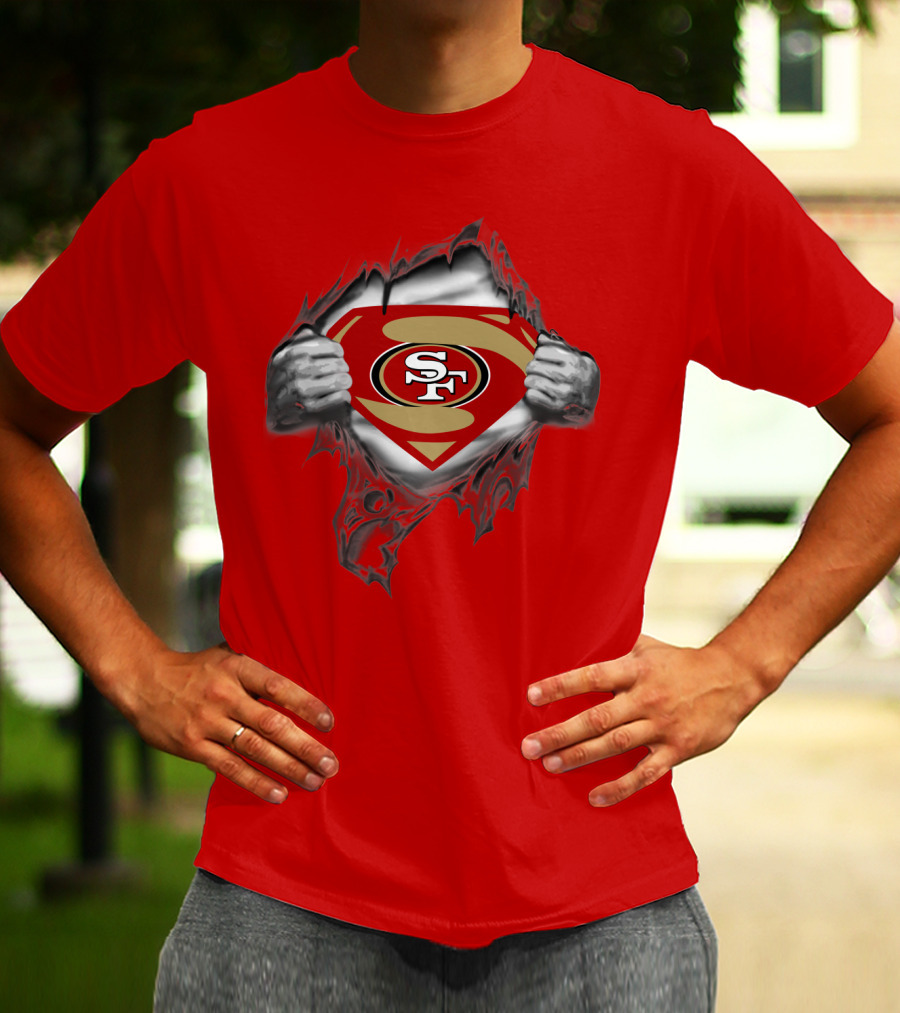 49ers SF Logo Superman T-Shirt
