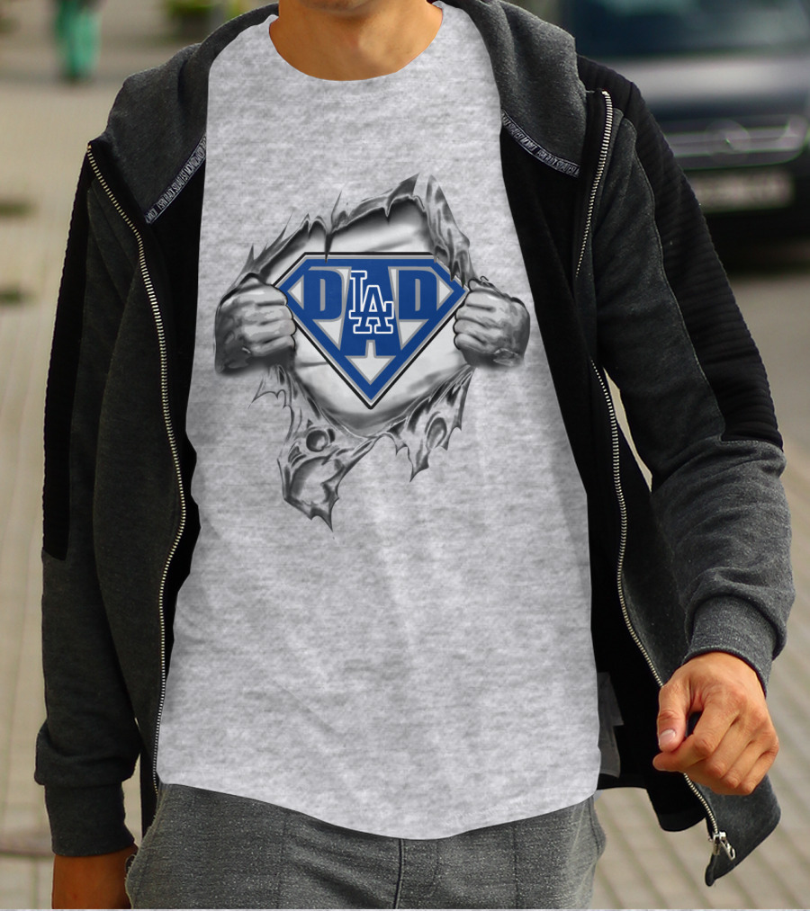 L.a. Dodgers Super Dad T-Shirt