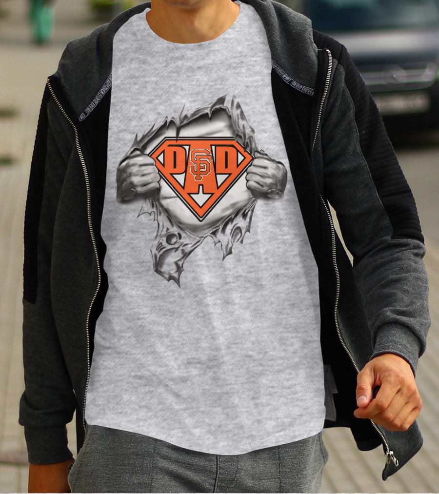 Sf Giants Dad Superhero T-Shirt