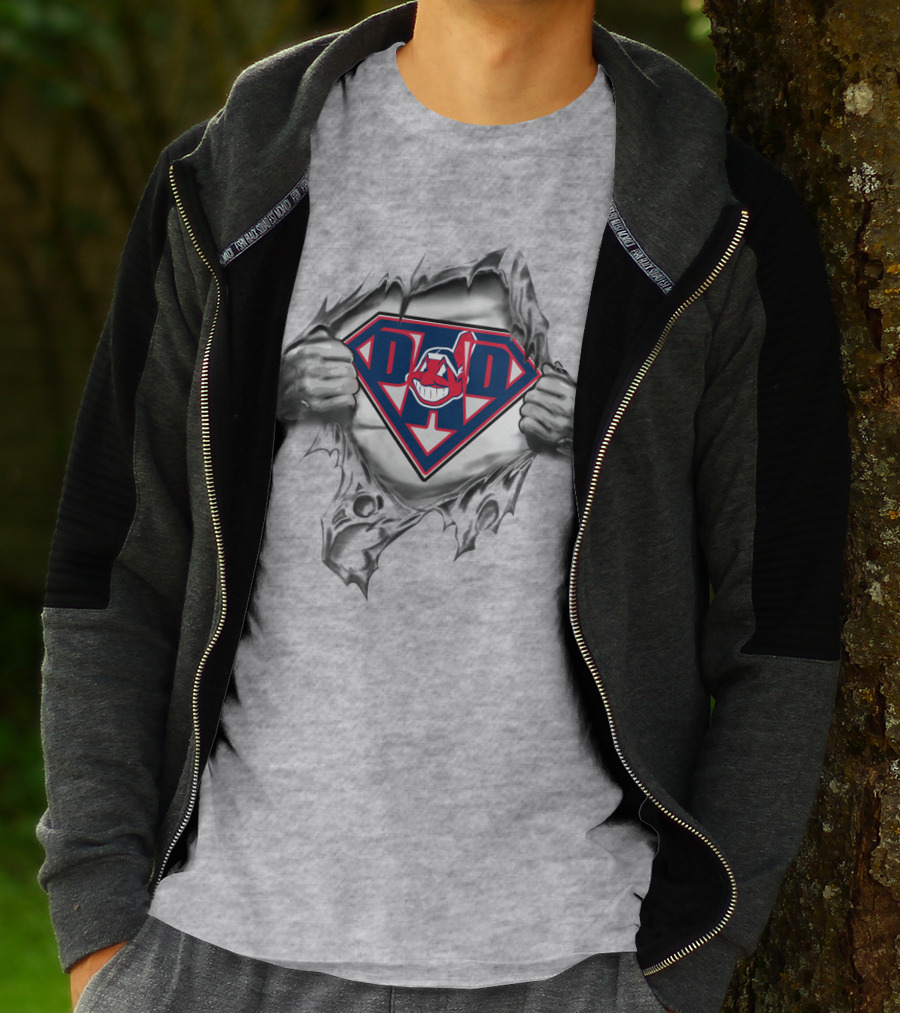 DAD Indians Superhero T-Shirt