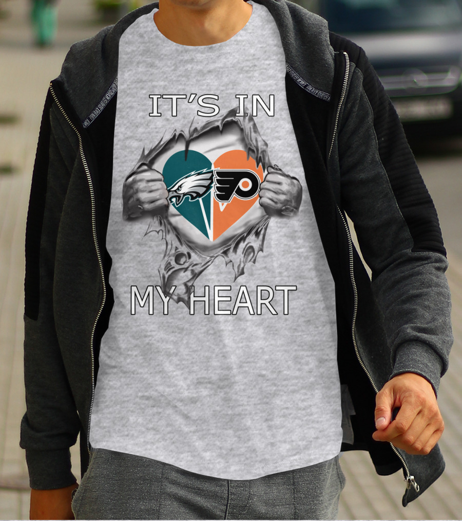 It's In My Heart Eagles Flyers T-Shirt