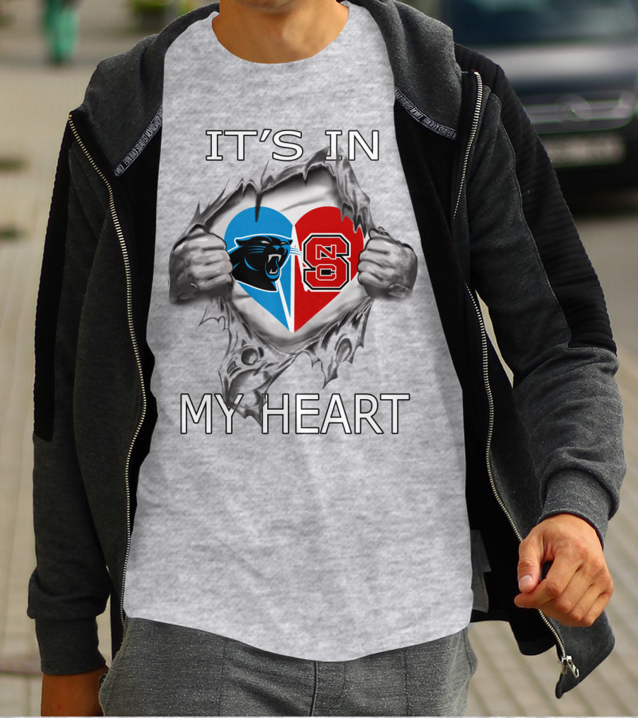 Panthers NC State It's In My Heart T-Shirt