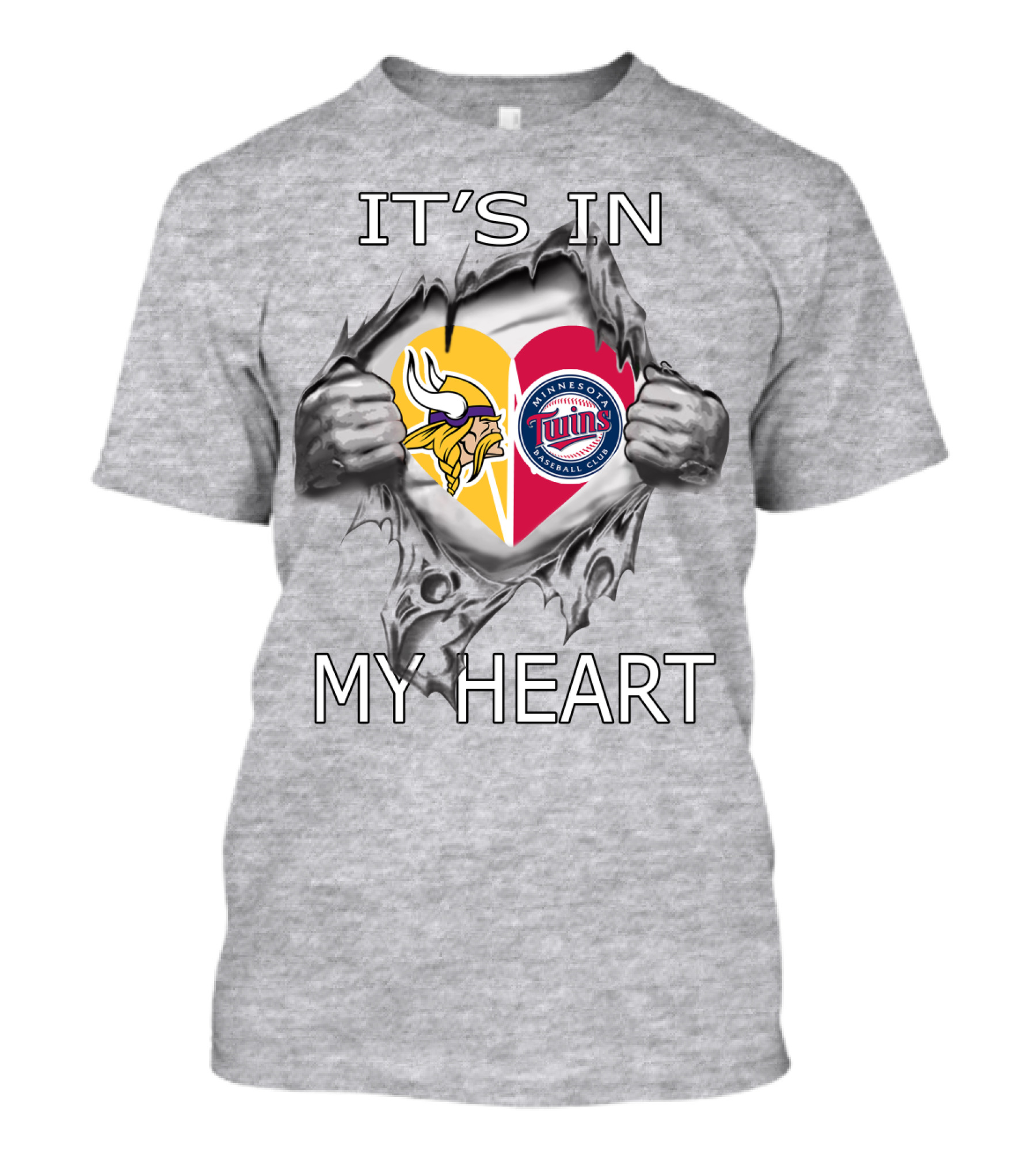 Vikings Minnesota Twins It’s In My Heart T-Shirt