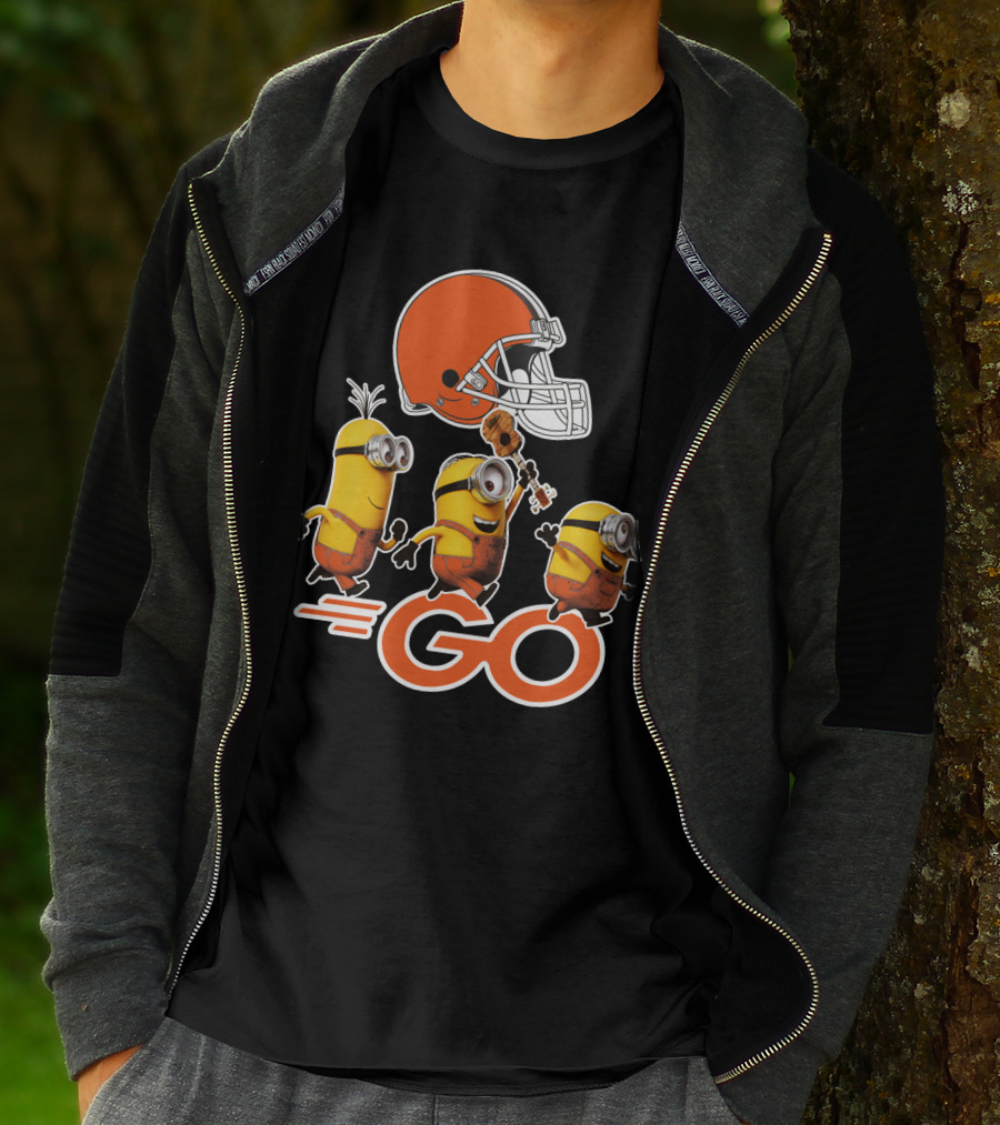 Cleveland Browns Minions Go Helmet T-Shirt