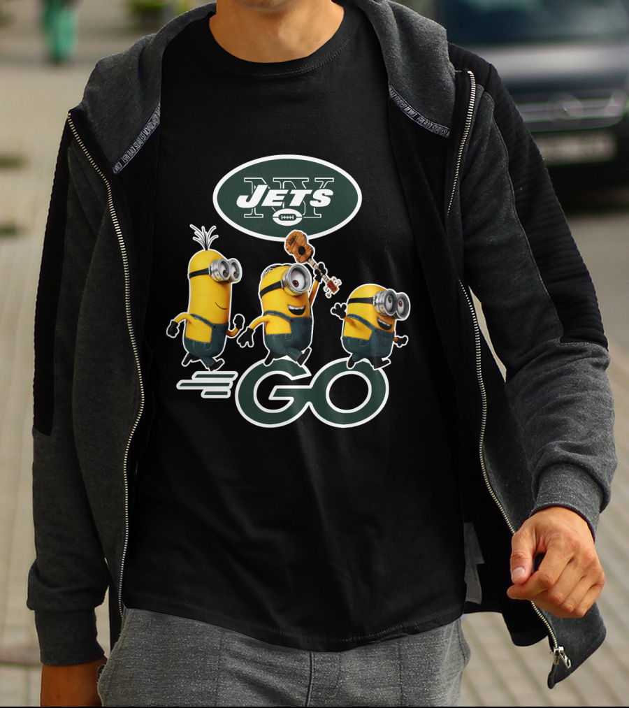 NY Jets Minions Go T-Shirt