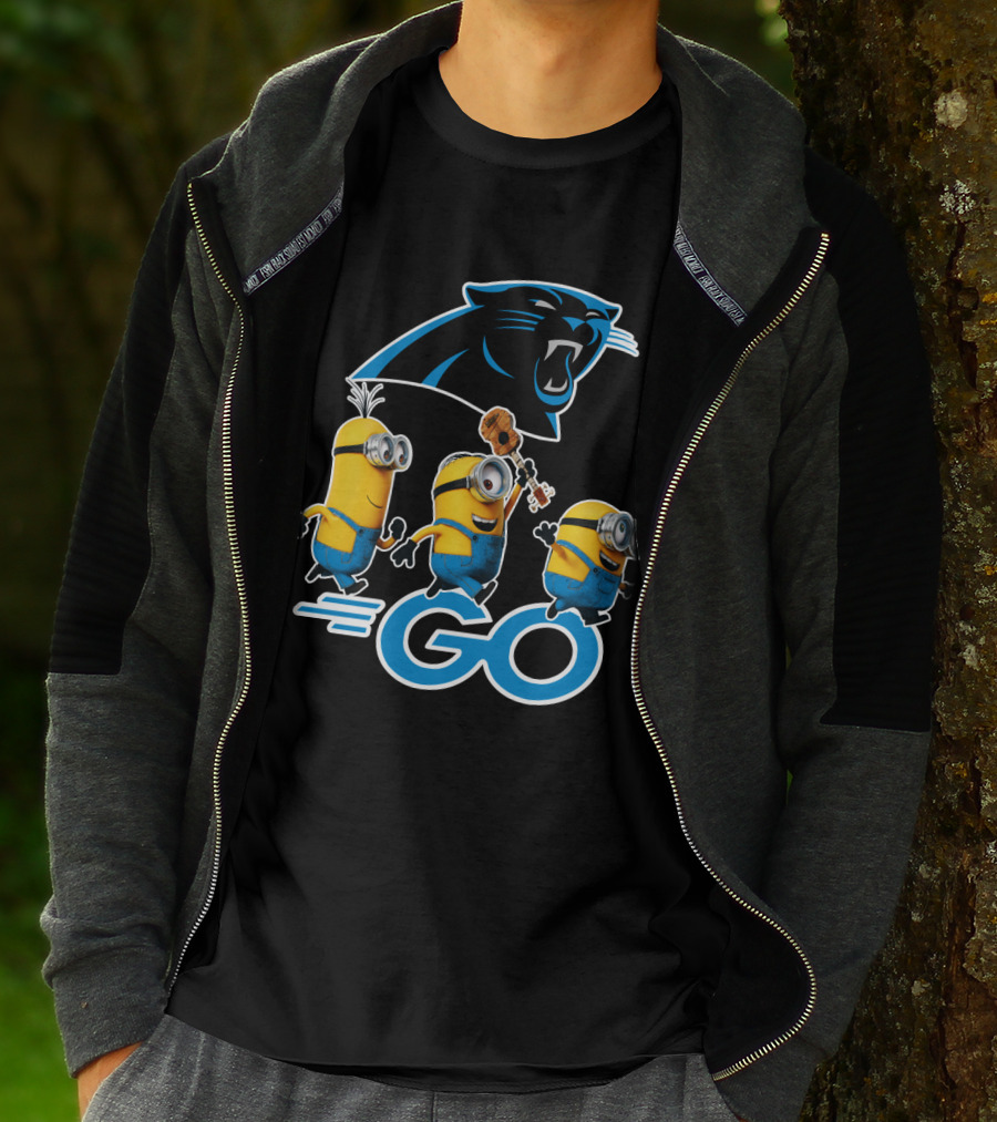 Panthers Go Minions NFL Fan Team Spirit T-Shirt