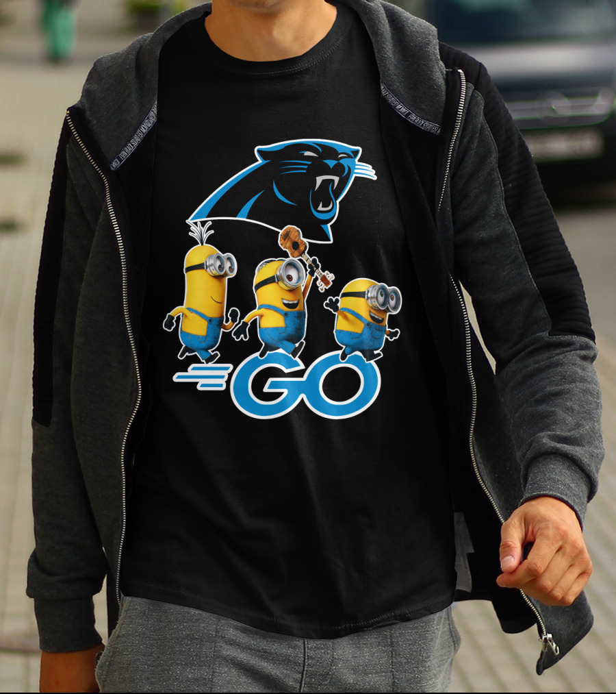 Panthers Go Minions NFL Fan Team Spirit T-Shirt