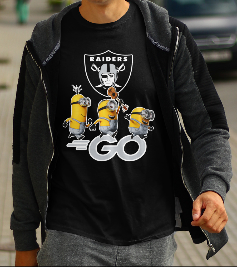 Raiders Minions Go Football Team T-Shirt