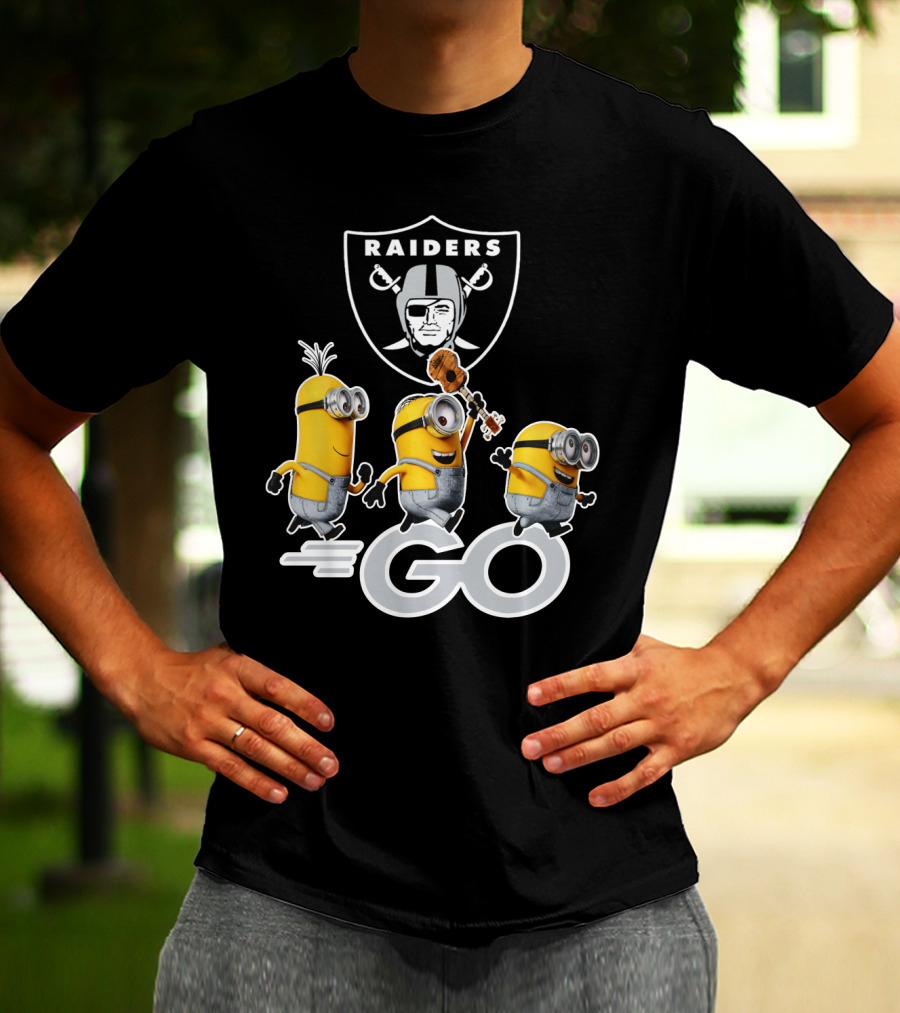 Raiders Minions Go Football Team T-Shirt