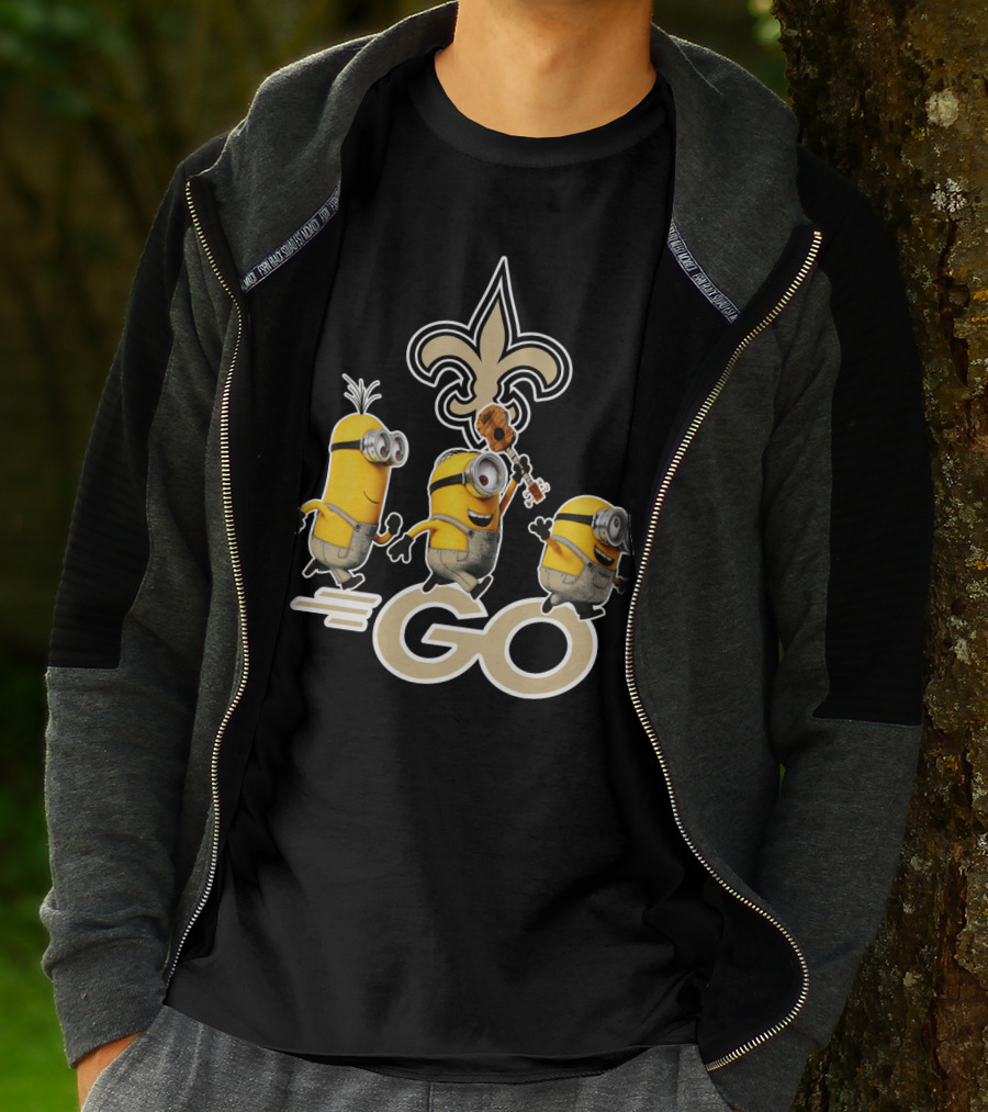 Saints Go Fleur-de-lis Minions T-Shirt