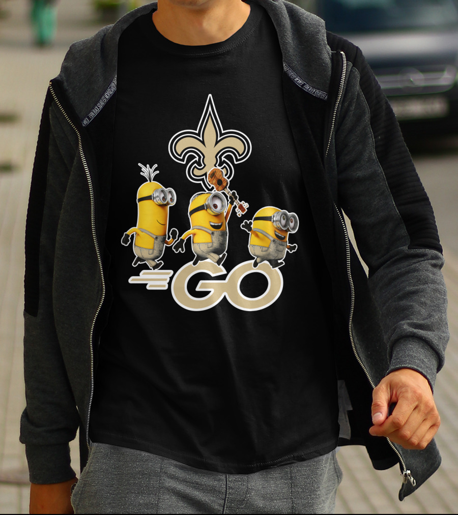 Saints Go Fleur-de-lis Minions T-Shirt