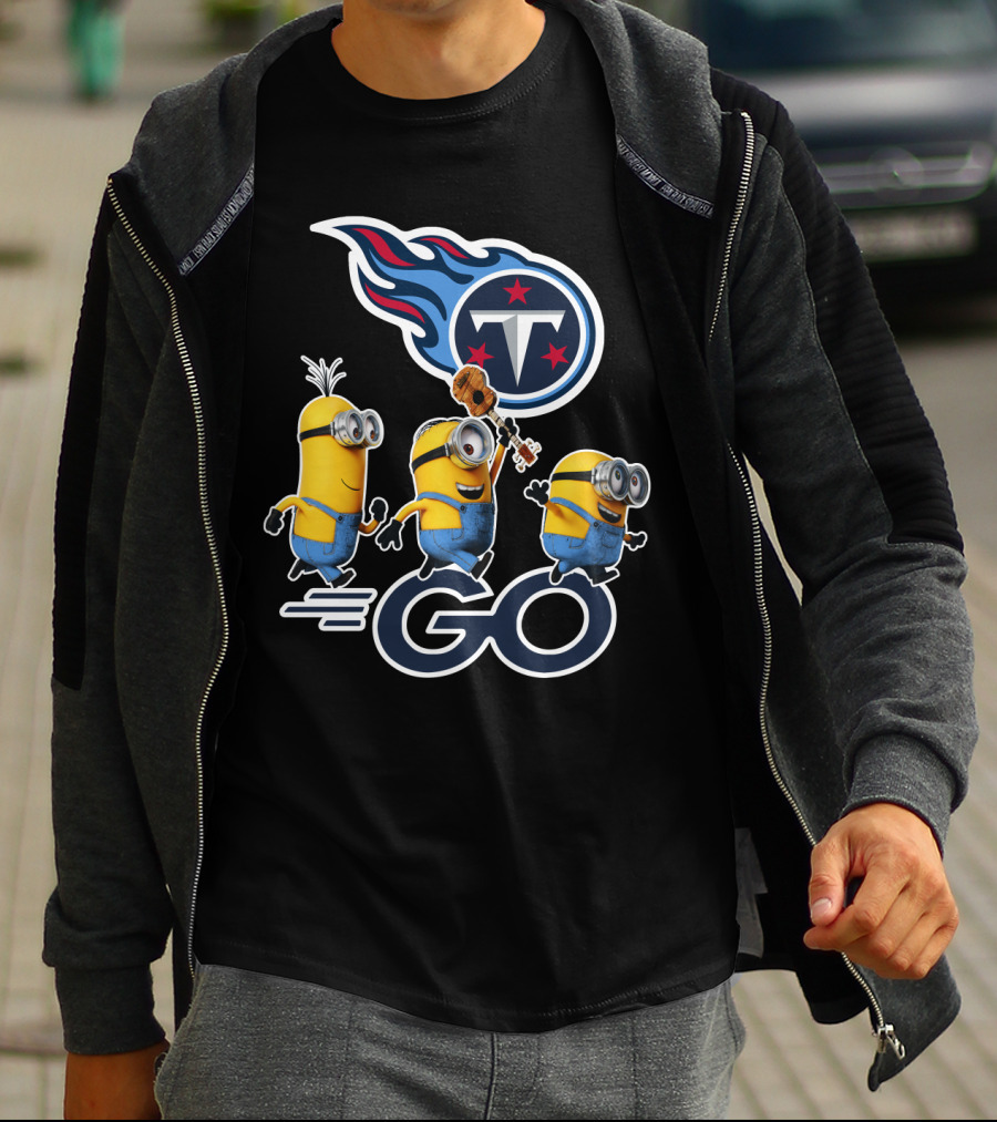 Minions Go Titans Tennessee NFL T-Shirt