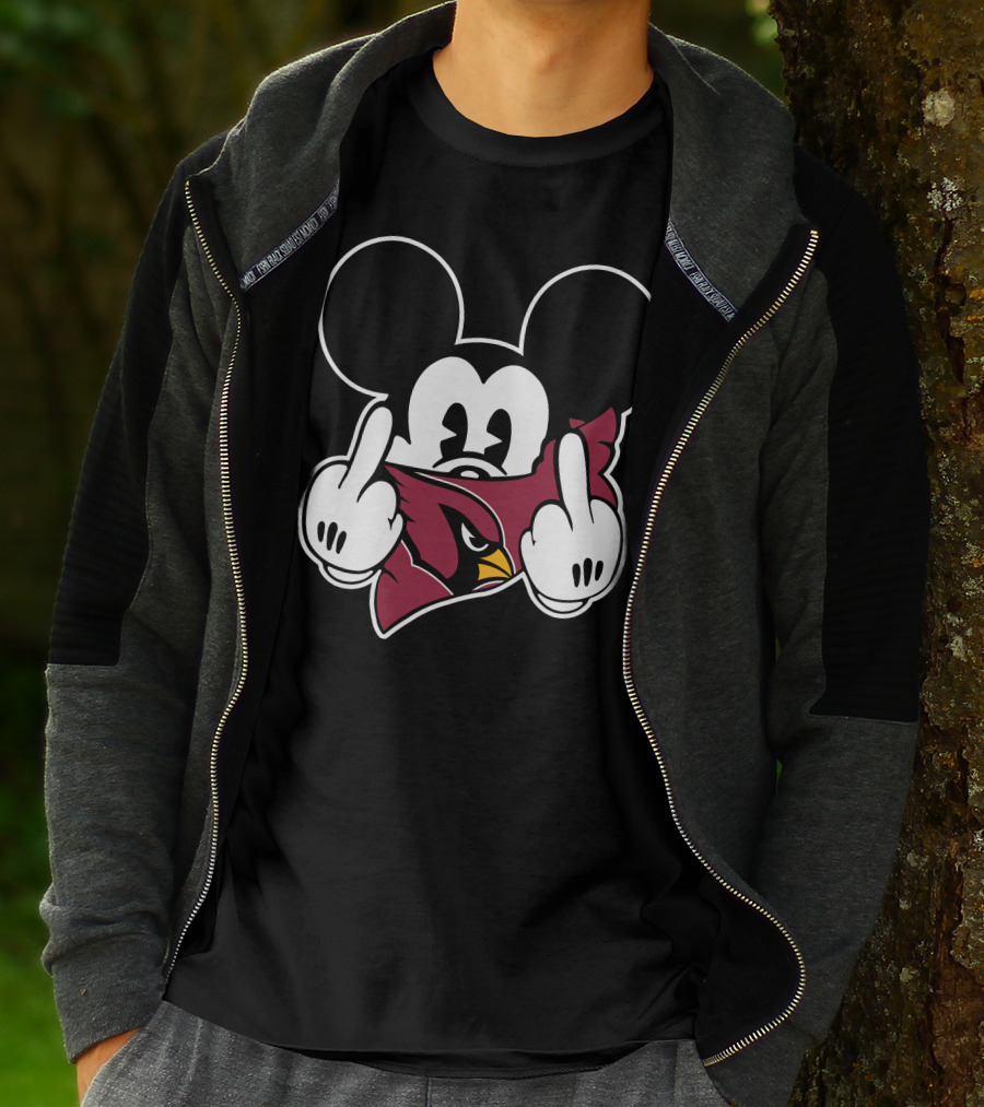 Cardinals Mickey Parody Logo Mashup T-Shirt