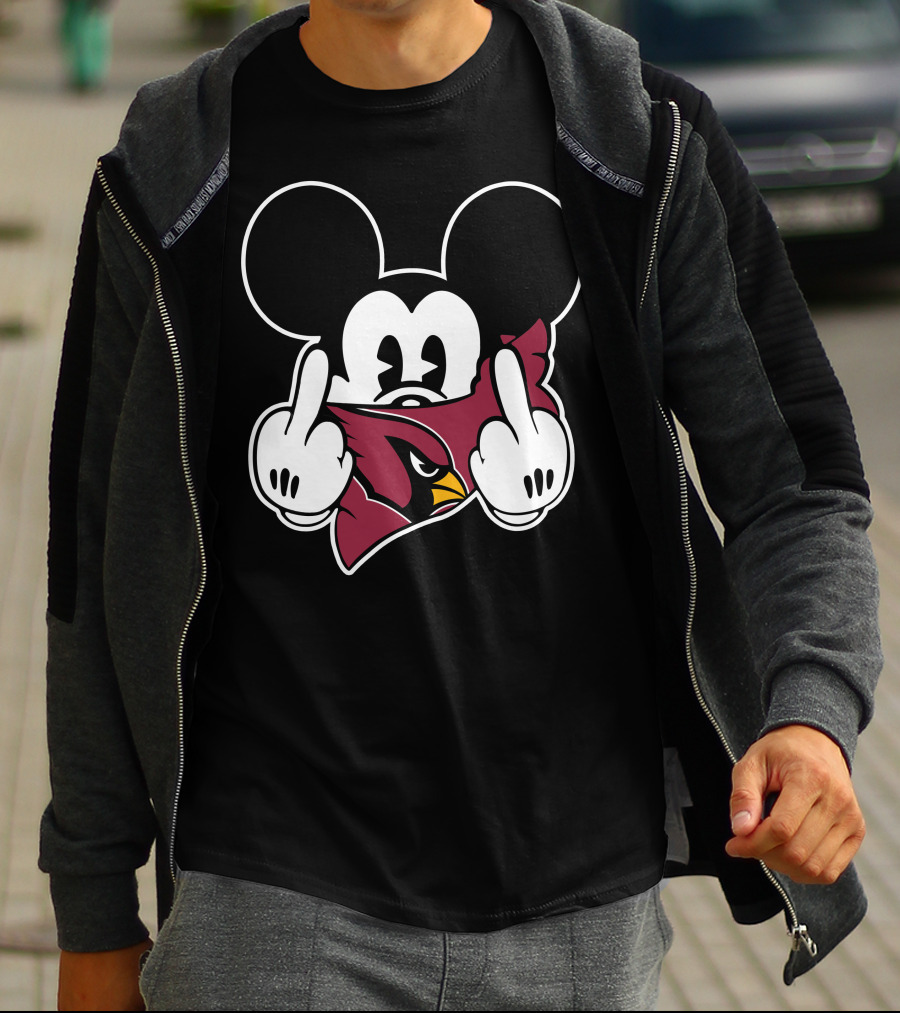 Cardinals Mickey Parody Logo Mashup T-Shirt