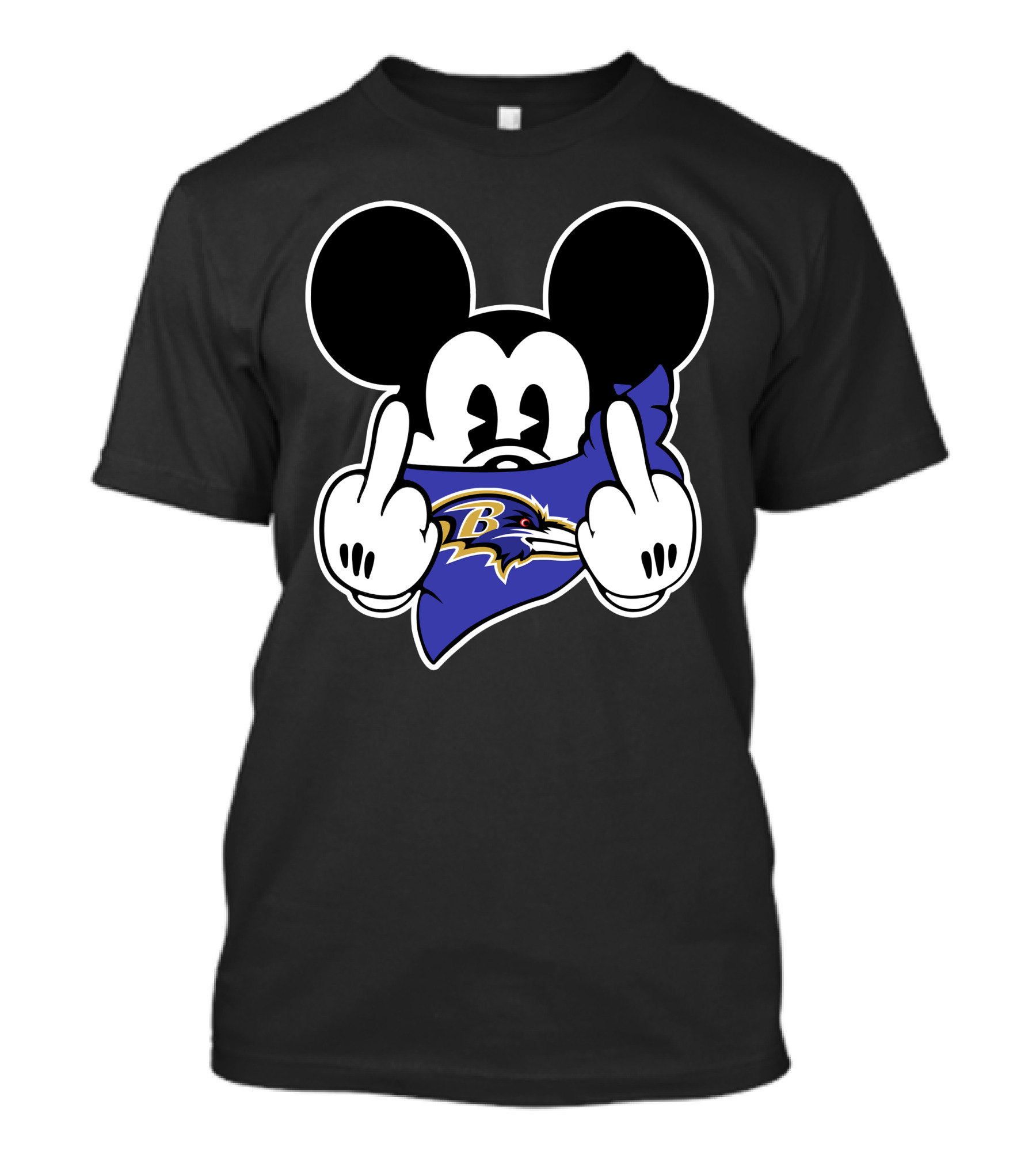 Ravens Mickey Mouse Bandana T-Shirt