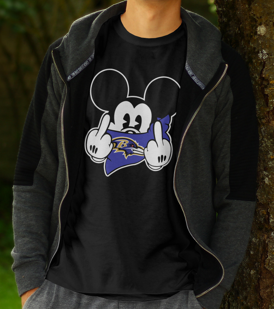 Ravens Mickey Mouse Bandana T-Shirt
