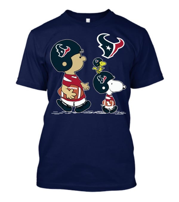Houston Texans Snoopy And Woodstock Football Team Spirit T-Shirt