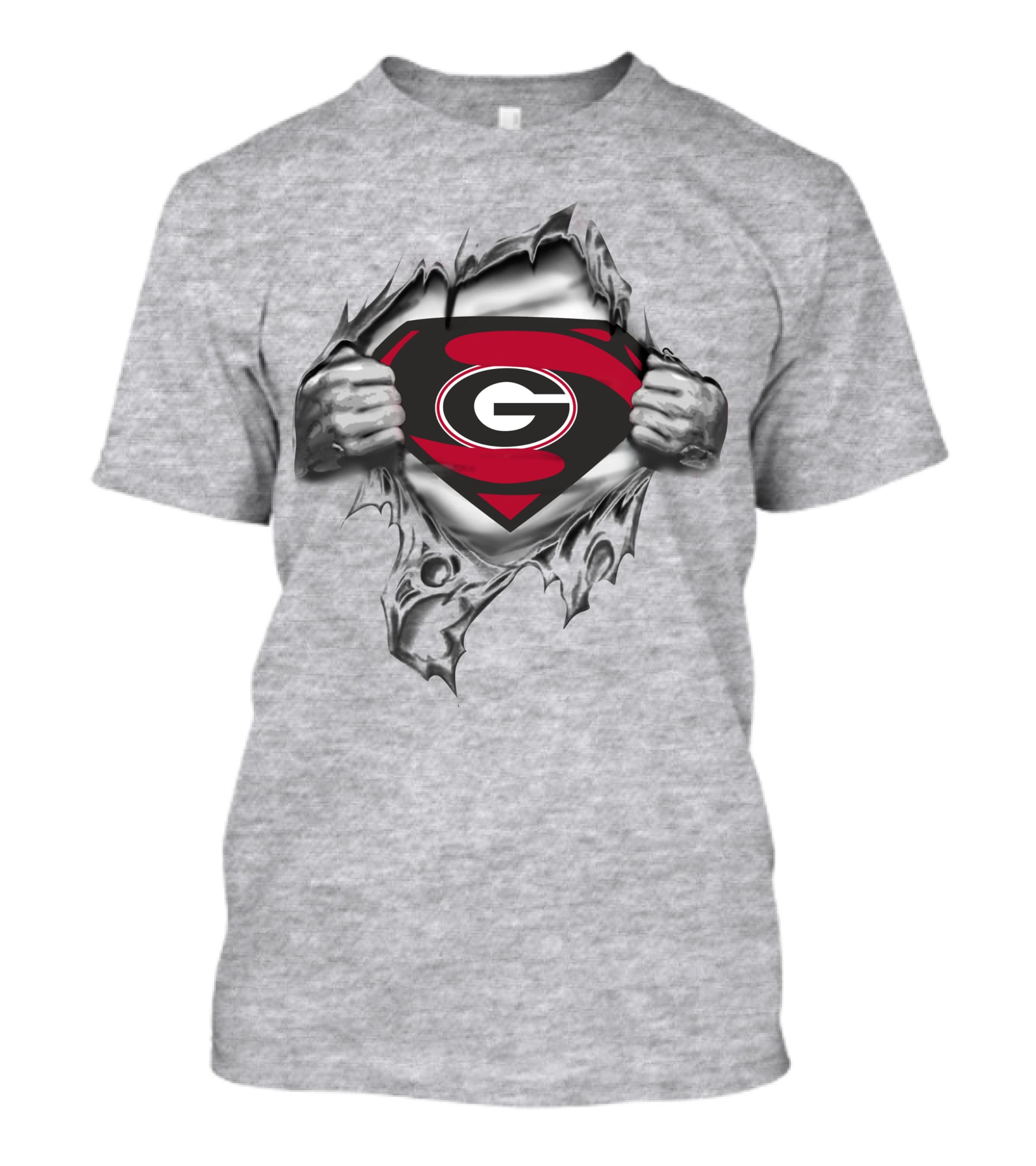 Georgia Bulldogs Super G Superman Logo Mashup T-Shirt
