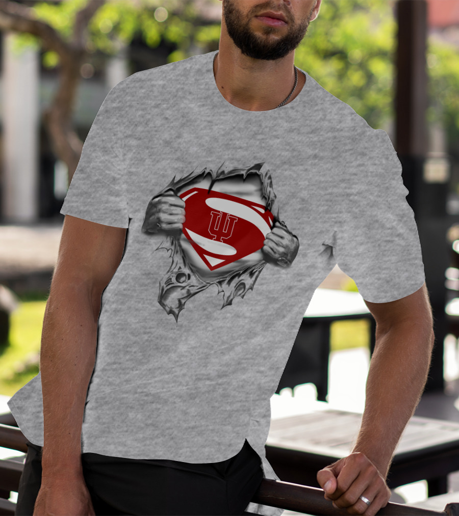 Hoosiers IU Superman Shield T-Shirt