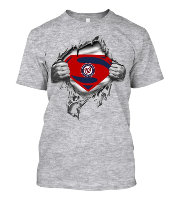 Washington Nationals Super Man Shield T-Shirt