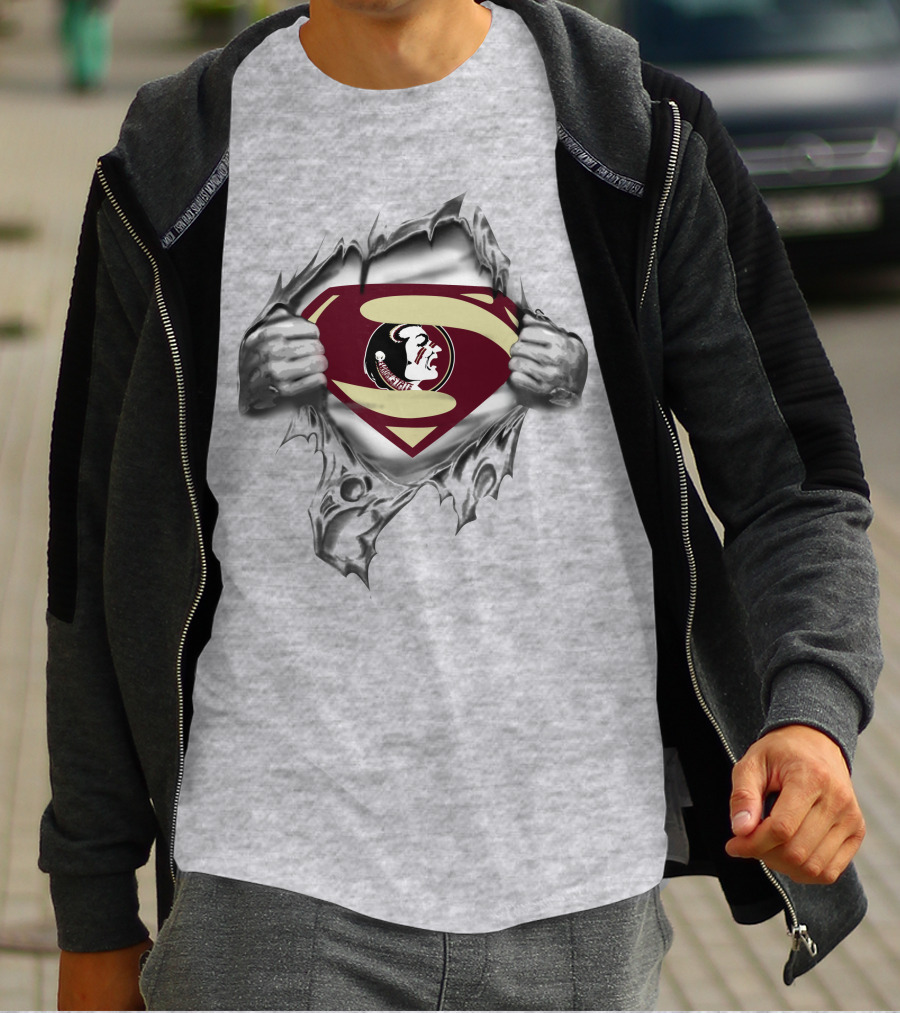 Superman Seminoles Logo Reveal T-Shirt