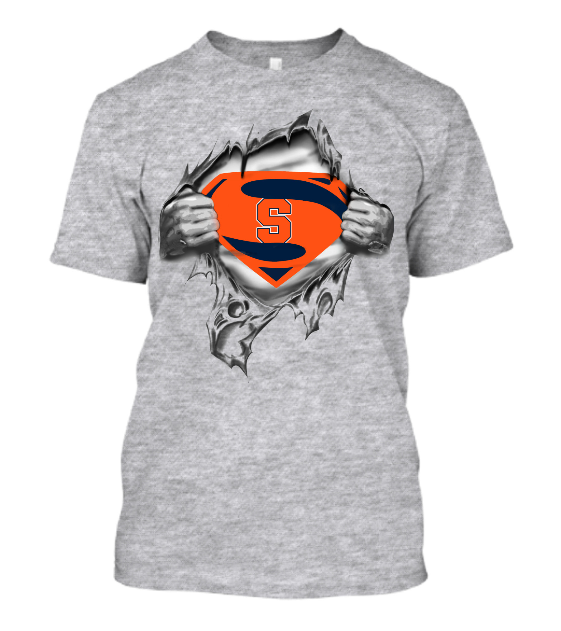Syracuse Orange S Superman Logo Tear T-Shirt