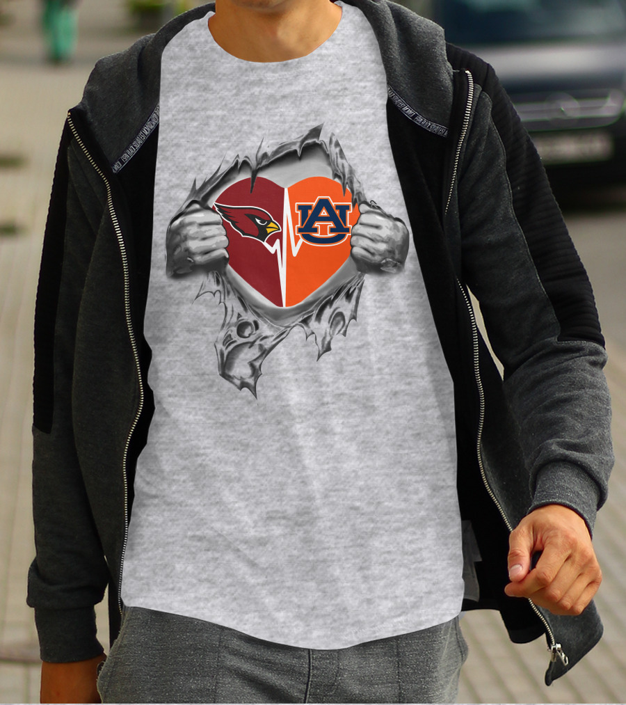 Cardinals Auburn It's In My Heart Dual T-Shirt