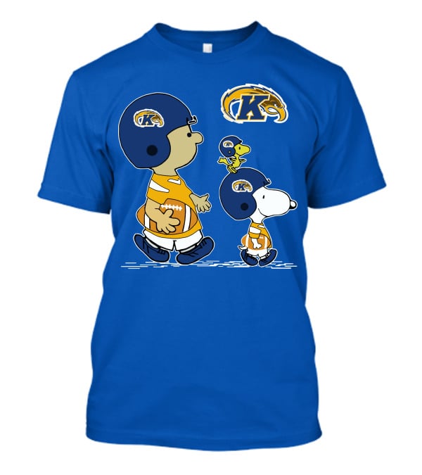 Kent State Golden Flashes Football Snoopy And Woodstock Peanuts Sports T-Shirt