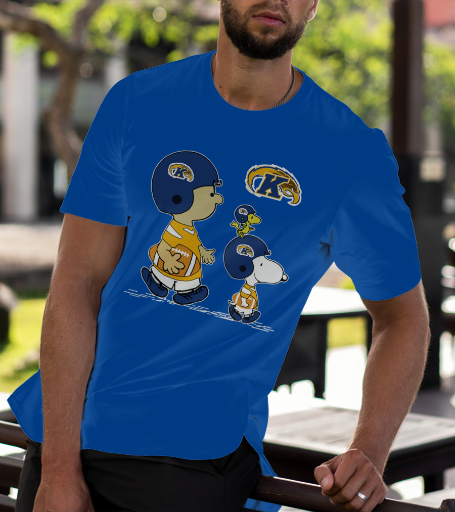 Kent State Golden Flashes Football Snoopy And Woodstock Peanuts Sports T-Shirt