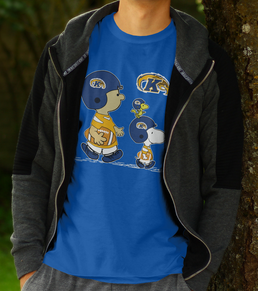 Kent State Golden Flashes Football Snoopy And Woodstock Peanuts Sports T-Shirt