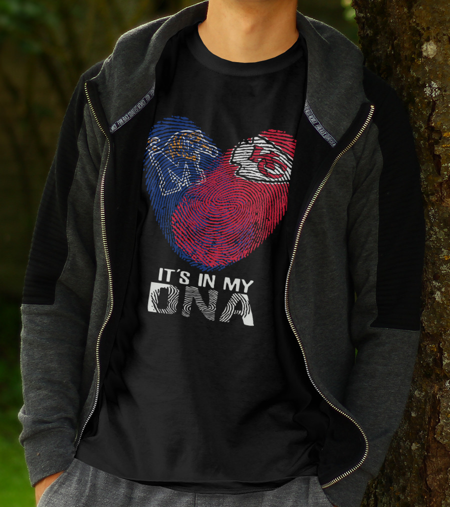 Memphis Tigers Chiefs Heart Fingerprint It's In My DNA T-Shirt