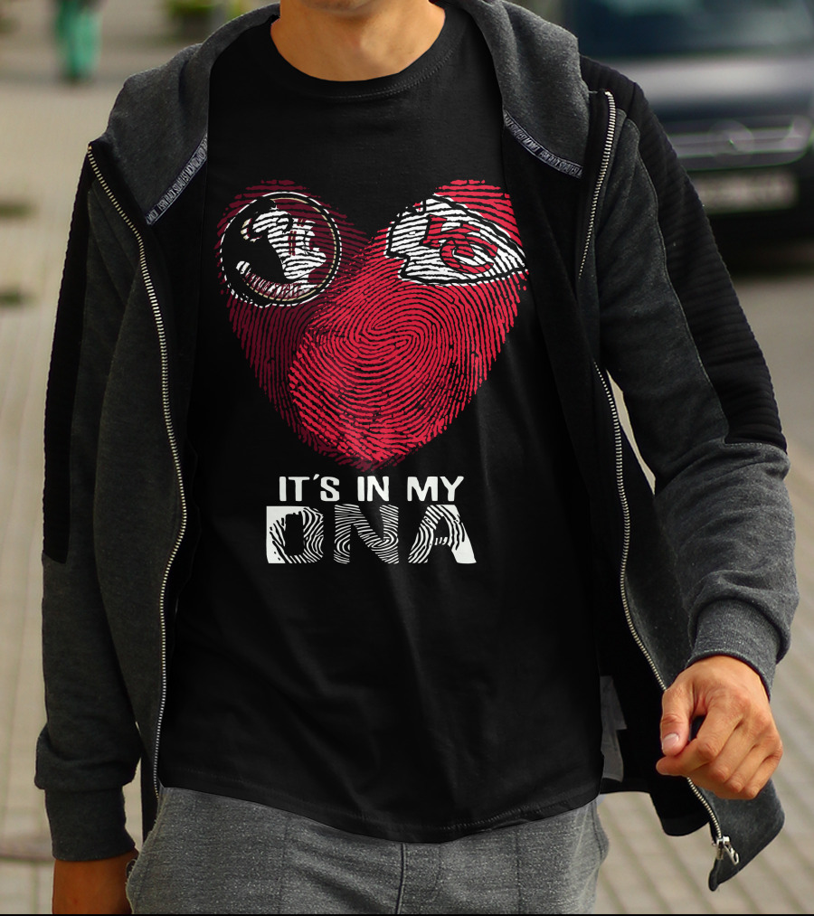 Seminoles Chiefs It's In My DNA Fingerprint T-Shirt