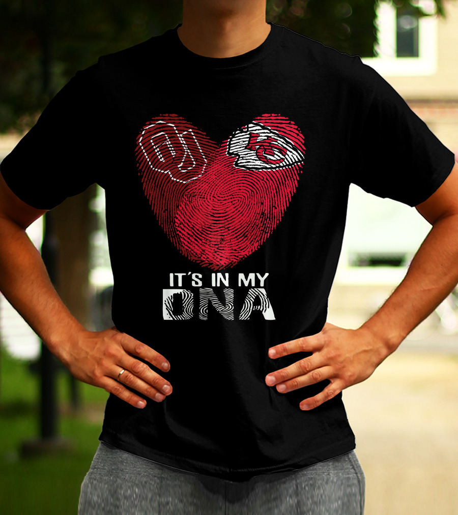 Sooners OU And Kansas City Chiefs It's In My DNA T-Shirt