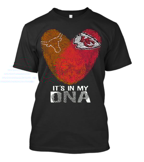 Texas Longhorns Chiefs Heart It's In My DNA T-Shirt