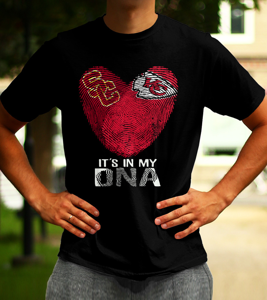 Usc Trojans Kansas City Chiefs It's In My Dna T-Shirt
