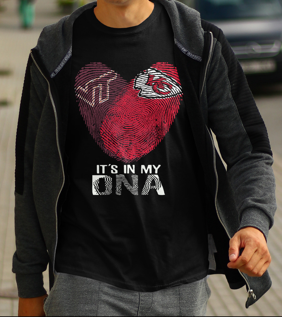 Virginia Tech Hokies Kansas City Chiefs It's In My DNA T-Shirt
