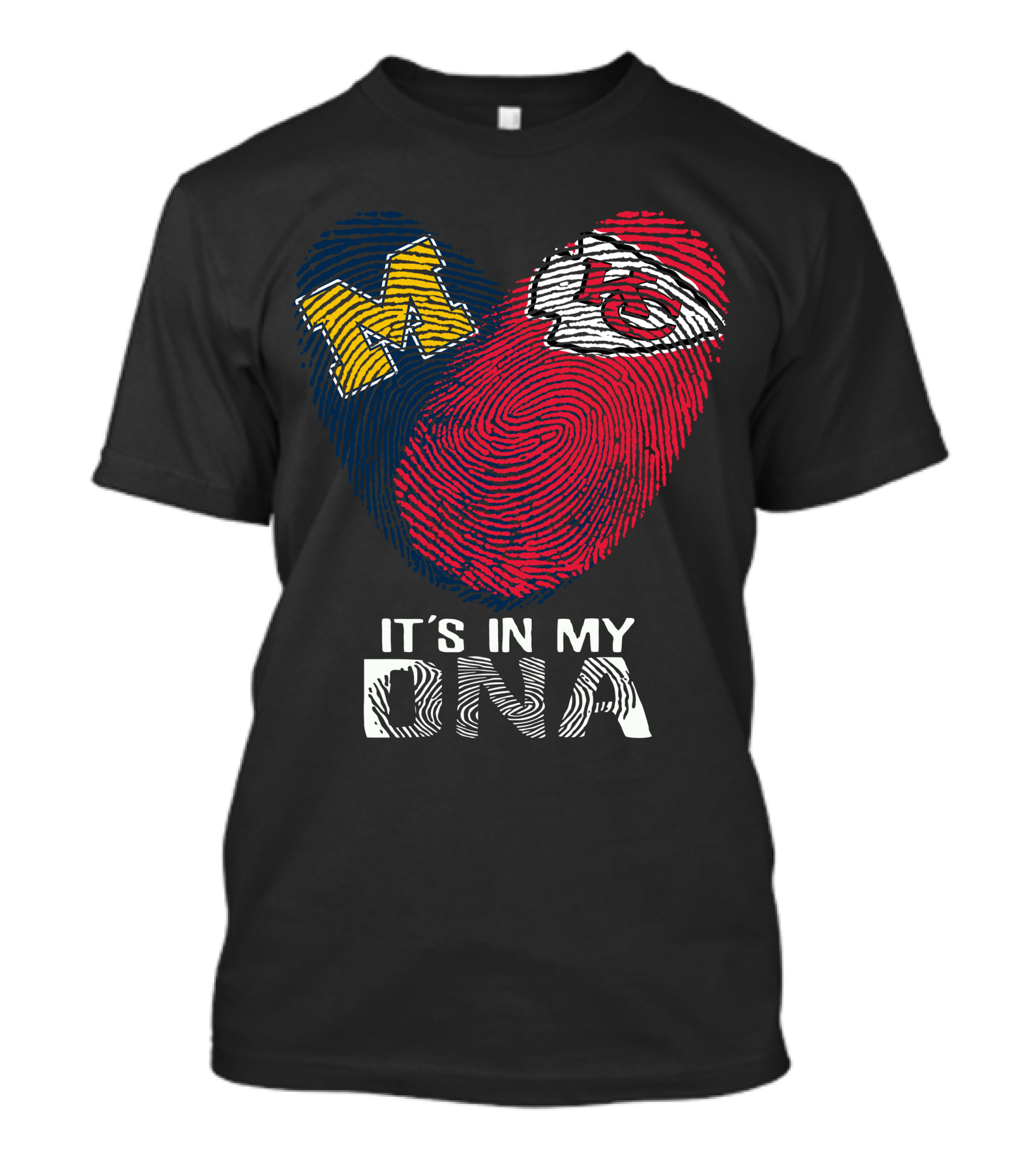 Wolverines M Chiefs KC It's In My DNA T-Shirt