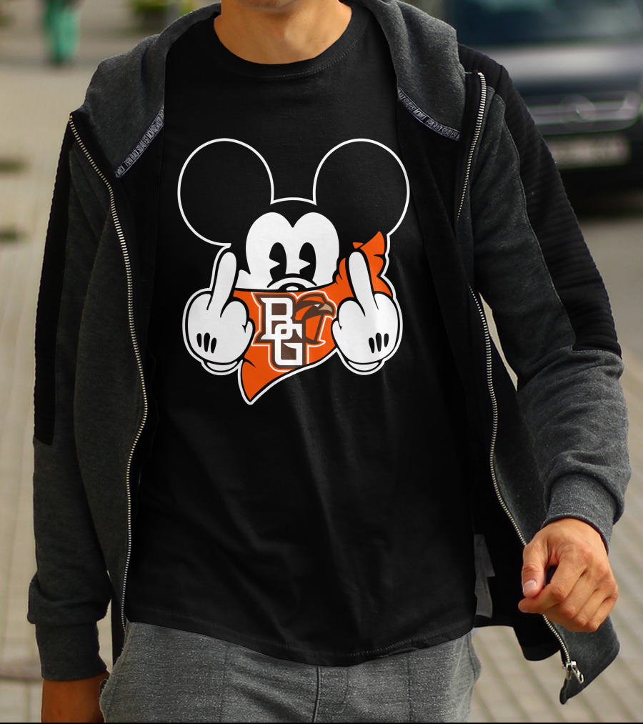 Bowling Green Falcons BG Middle Finger Mickey T-Shirt
