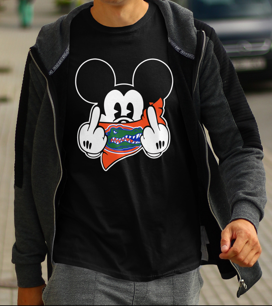 Florida Gators Mickey Disney Masked Gesture T-Shirt
