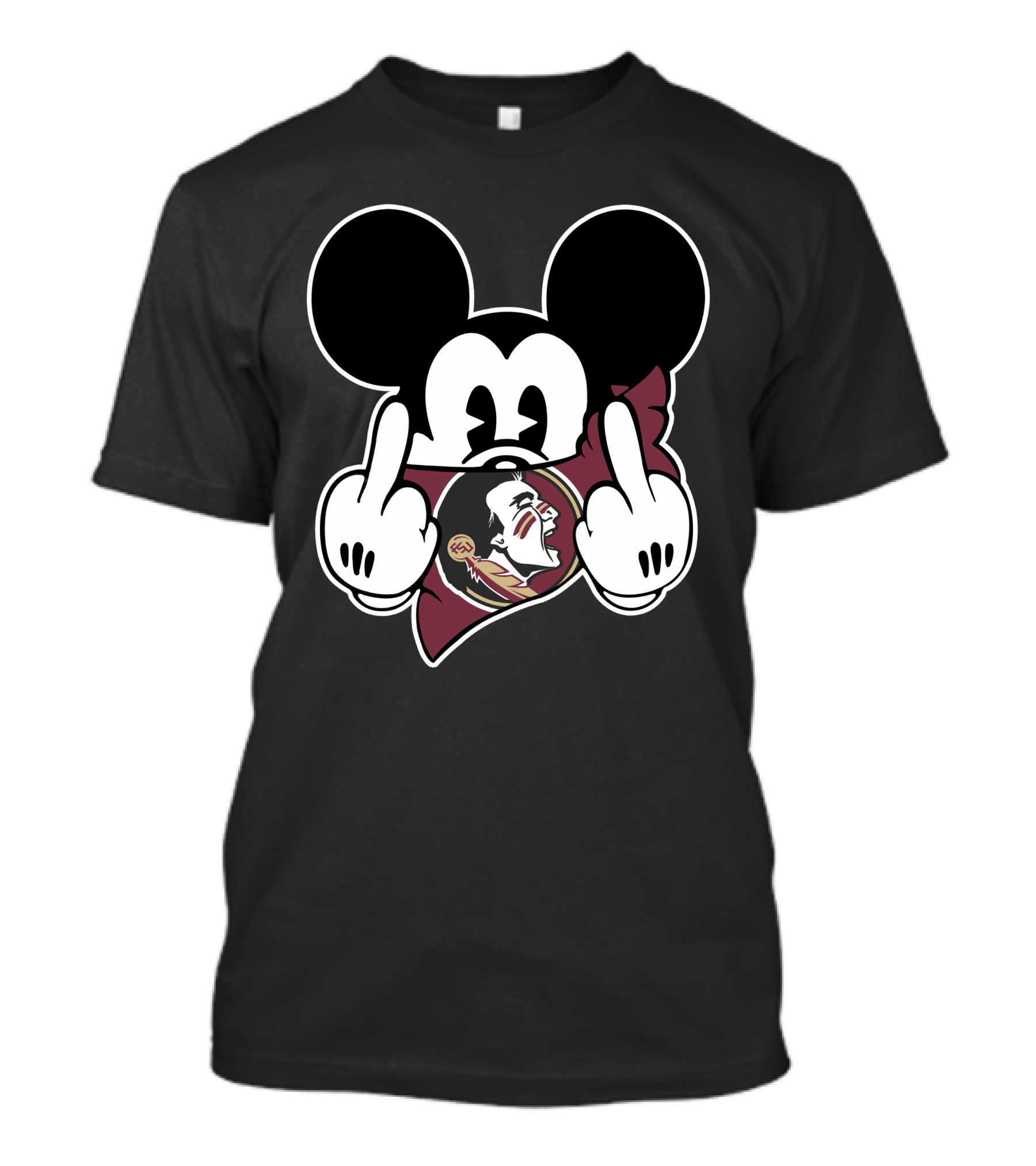 Florida State Seminoles Mickey Middle Fingers T-Shirt