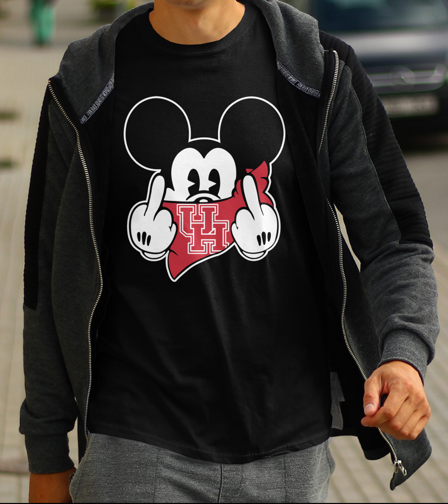 Houston Cougars UH Mickey Mouse T-Shirt