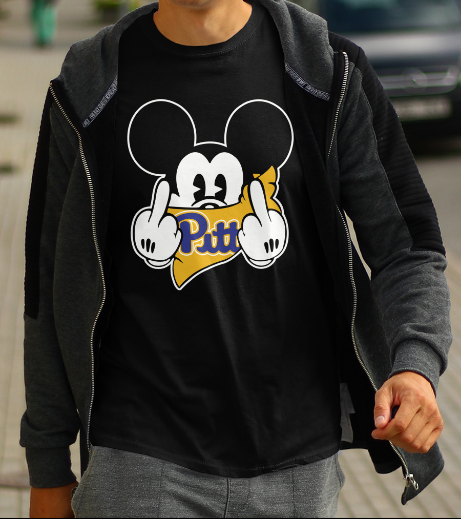 Pitt Panthers Mickey Gesture T-Shirt
