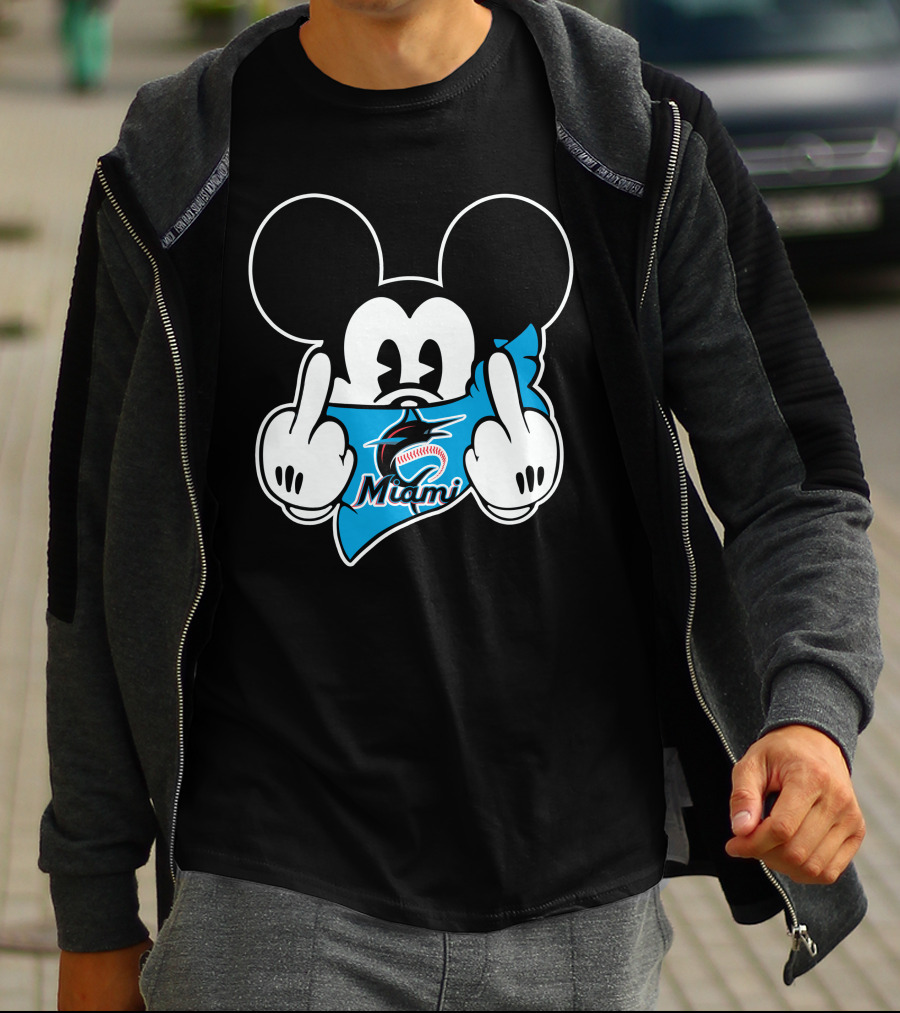 Miami Marlins Mickey Baseball T-Shirt