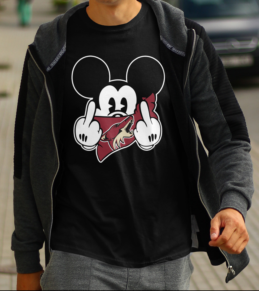 Coyotes Mickey Mouse Gesture T-Shirt