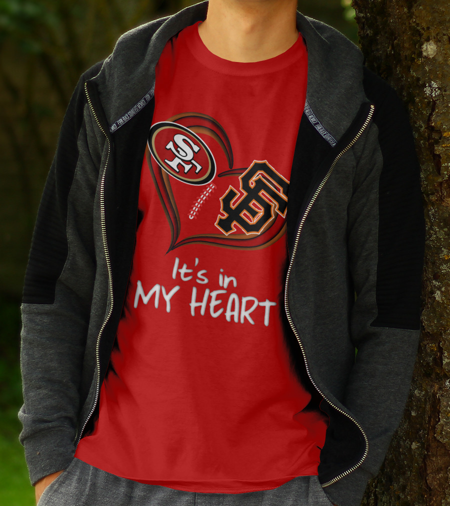 49ers Giants It's In My Heart T-Shirt