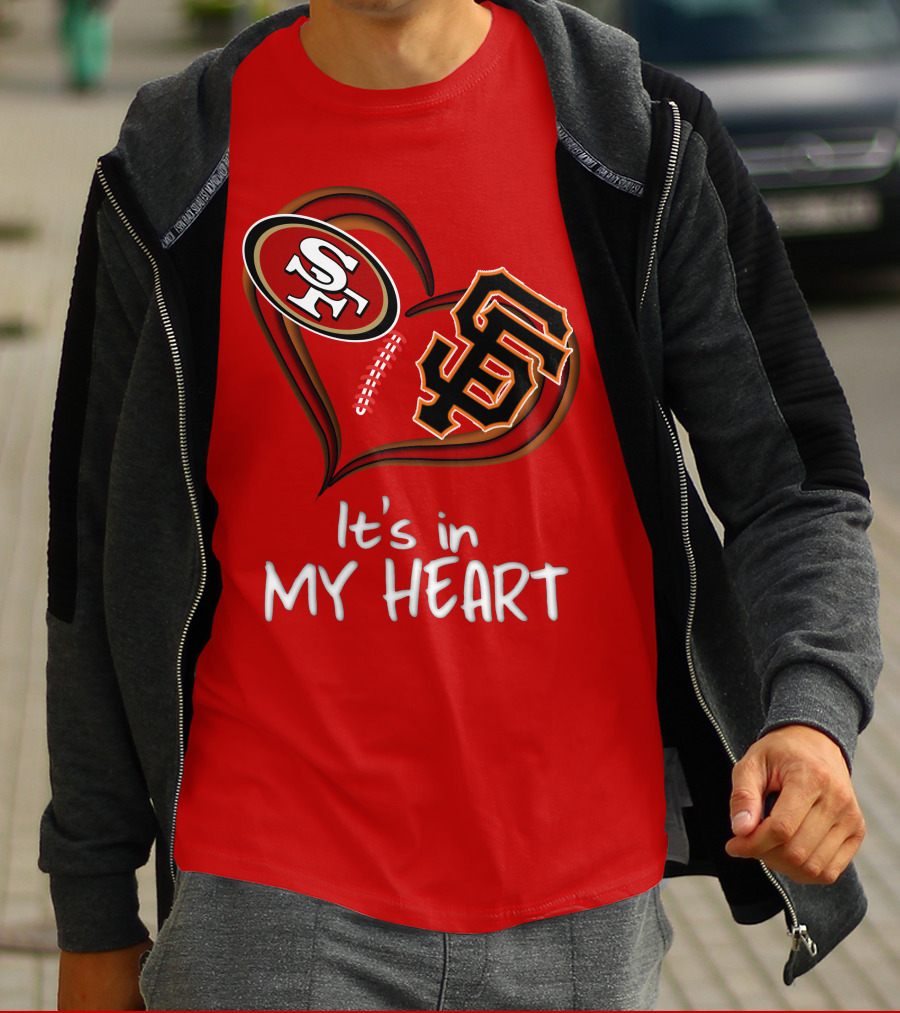 49ers Giants It's In My Heart T-Shirt