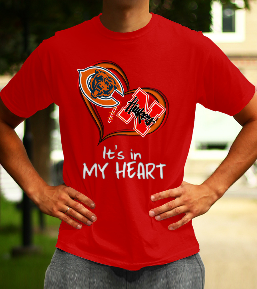 Bears Huskers It's In My Heart T-Shirt